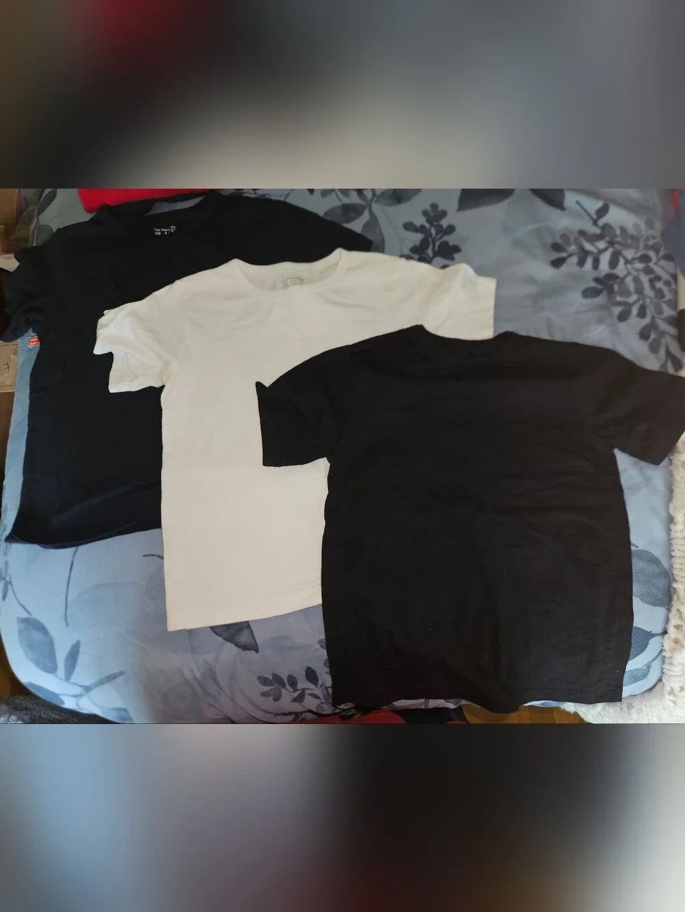 3 The Children's Place Black, Navy White Boys' Classic Tee Pack 4T